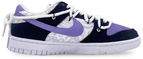【定制球鞋】Nike Dunk Low ESS 酷洛米 腰果花 個性 低調 溫柔風 潮流 休閒 低幫 板鞋 女款 黑紫 Order 【定制球鞋】Nike Dunk Low ESS 酷洛米 腰果花 個性 低調 溫柔風 潮流 休閒 低幫 板鞋 女款 黑紫