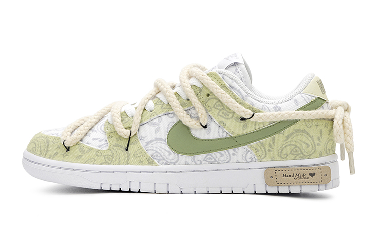 Buy (W) [Sepatu Kustom] Nike Dunk Low ESS 'Matcha Waffle Paisley' DJ9955-100(Team15-抹茶威化)