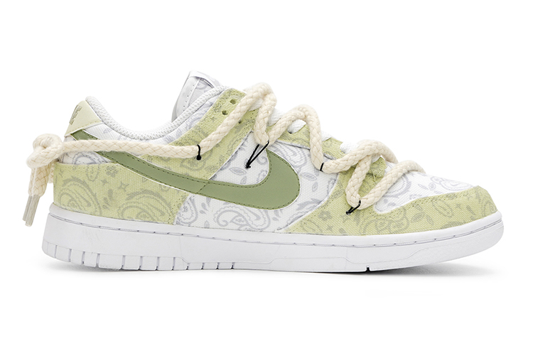 Order (W) [Sepatu Kustom] Nike Dunk Low ESS 'Matcha Waffle Paisley' DJ9955-100(Team15-抹茶威化)