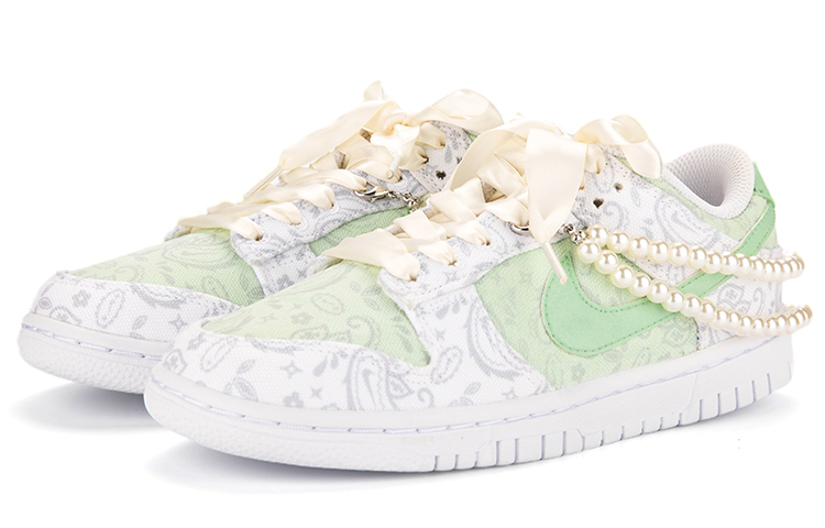 [Custom Shoes] (W) Nike Dunk Low ESS 'Mint Green & Cashew Flower' 圖 3
