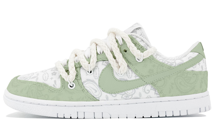 [Custom Shoes] (Women) Nike Dunk Low ESS 'Mint Paisley'