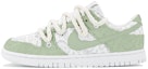 Buy 【定製球鞋】 Nike Dunk Low ESS 解構鞋帶 腰果花 高街 復古 低幫 板鞋 女款 青綠色