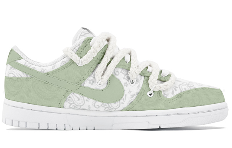 Order (W) [Kasut Custom] Nike Dunk Low ESS 'Mint Paisley' DJ9955-100(TeamK-龙井QD)
