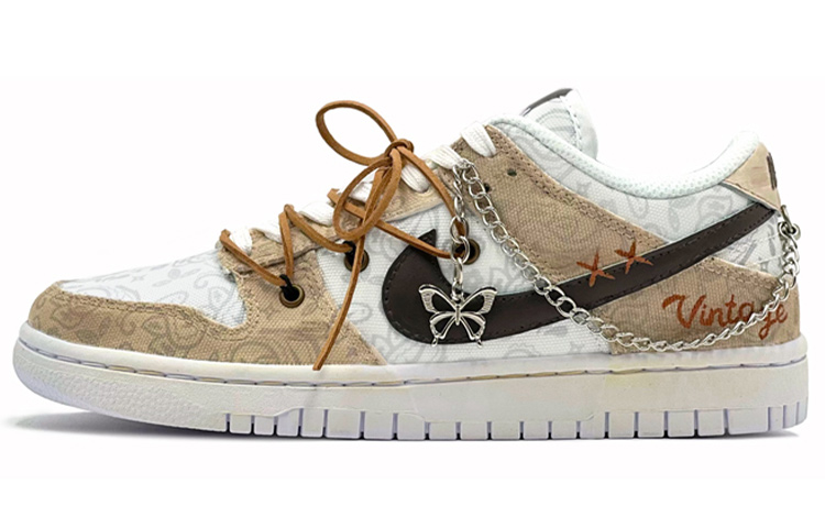 [Custom Shoes] (W) Nike Dunk Low ESS 'Mocha Paisley'