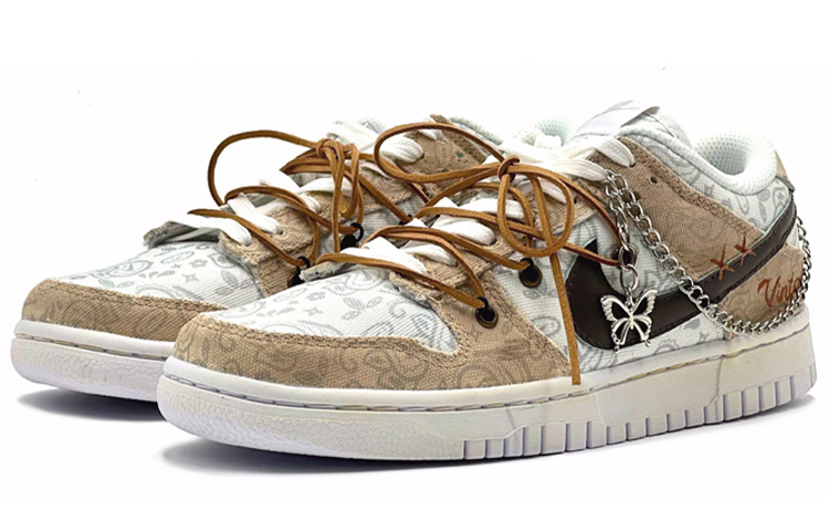[Custom Shoes] (W) Nike Dunk Low ESS 'Mocha Paisley' 圖 3