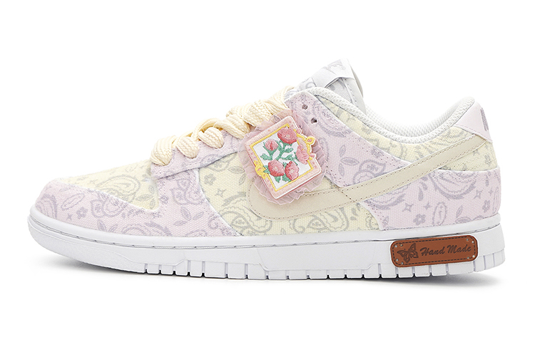 [Custom Shoes] (W) Nike Dunk Low ESS 'Oil Painting Garden Yellow-Pink'