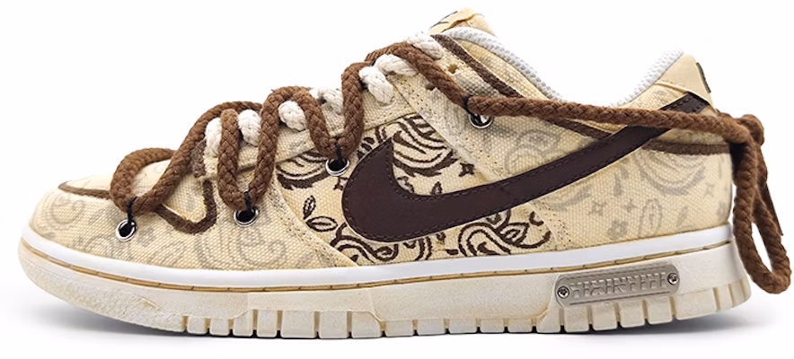 (W) 나이키 덩크 로우 에센셜 '페이즐리 라떼 옐로우 브라운' (커스텀) DJ9955-100(Team16-女款摩根腰果花) Buy (W) 나이키 덩크 로우 에센셜 '페이즐리 라떼 옐로우 브라운' (커스텀) DJ9955-100(Team16-女款摩根腰果花)