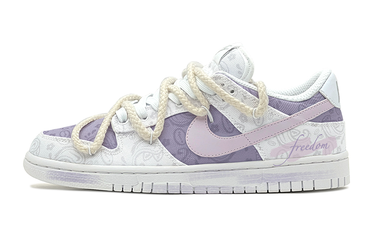 [Custom Shoes] (W) Nike Dunk Low ESS 'Paisley Pink-Purple'