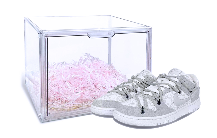 [Custom Shoes] (Women) Nike Dunk Low ESS 'Paisley Grey Cement'