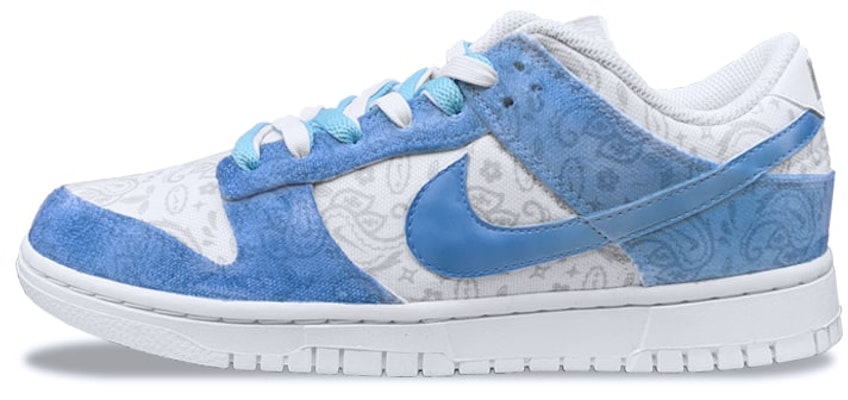 (W) 나이키 덩크 로우 커스텀 '페이즐리 블루 데님' (Nike Dunk Low Custom 'Paisley Blue Denim') DJ9955-100(Team21-腰果花光变蓝) Buy (W) 나이키 덩크 로우 커스텀 '페이즐리 블루 데님' (Nike Dunk Low Custom 'Paisley Blue Denim') DJ9955-100(Team21-腰果花光变蓝)