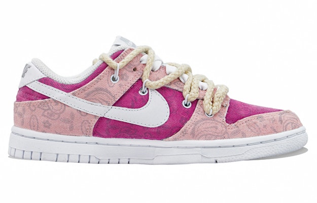 【定制球鞋】Nike Dunk Low ESS Paisley 紫色腰果花 復古解構風 低幫 板鞋 女款 紫色 Order 【定制球鞋】Nike Dunk Low ESS Paisley 紫色腰果花 復古解構風 低幫 板鞋 女款 紫色