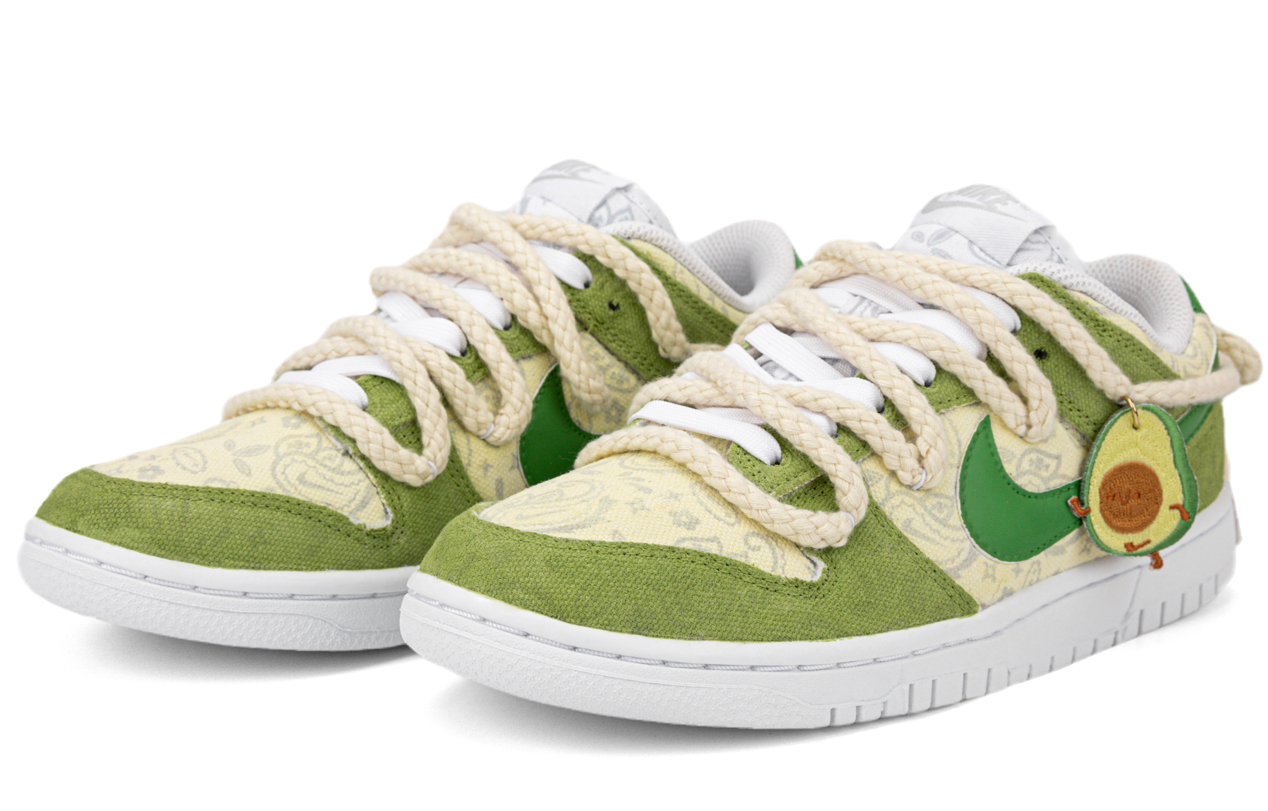 [Custom Shoes] (W) Nike Dunk Low ESS 'Paisley Lime Green' 圖 3