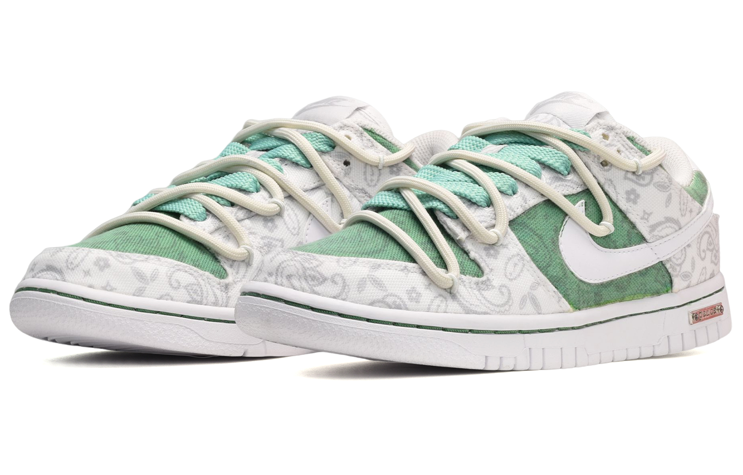 [Custom Shoes] (W) Nike Dunk Low ESS 'Paisley Blue-White' 圖 3