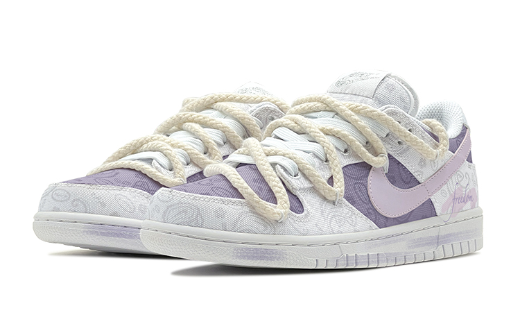 [Custom Shoes] (W) Nike Dunk Low ESS 'Paisley Pink-Purple' 圖 3