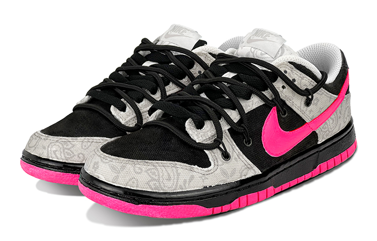 Lookbook (W) [Sneakers Kustom] Nike Dunk Low ESS 'Paisley Neon Pink Rebel Girl' DJ9955-100(TeamY-女款腰果荧光粉)