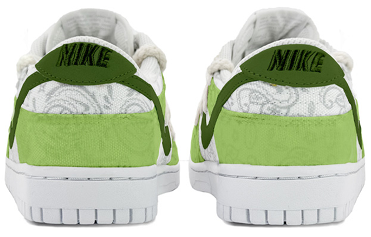 Shop (W) 【カスタムシューズ】（女性用）ナイキ ダンク ロー ESS 'ペイズリーグリーン' DJ9955-100(TeamK-青草汁QD)