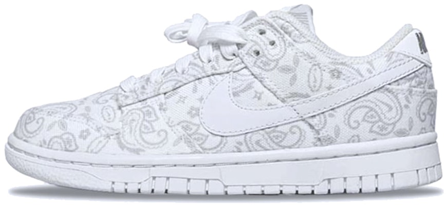 (W) 나이키 덩크 로우 ESS '페이즐리 핑크-화이트' (커스텀) DJ9955-100(Team21-腰果花桃粉S-BOX) Details for (W) 나이키 덩크 로우 ESS '페이즐리 핑크-화이트' (커스텀) DJ9955-100(Team21-腰果花桃粉S-BOX)