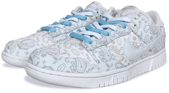 (W) 나이키 덩크 로우 커스텀 '페이즐리 블루 데님' (Nike Dunk Low Custom 'Paisley Blue Denim') DJ9955-100(Team21-腰果花光变蓝) Details for (W) 나이키 덩크 로우 커스텀 '페이즐리 블루 데님' (Nike Dunk Low Custom 'Paisley Blue Denim') DJ9955-100(Team21-腰果花光变蓝)