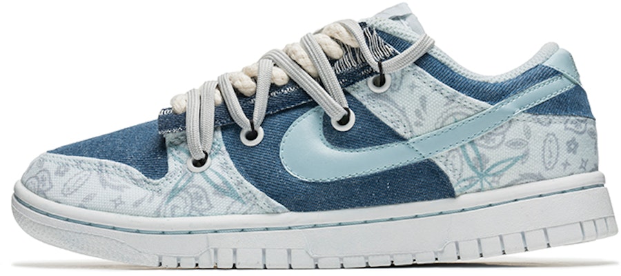(W) Zapatillas Nike Dunk Low ESS 'Patchwork Paisley Gris Azul' DJ9955-100(TeamB-女款腰果花灰蓝B-BOX) Buy (W) Zapatillas Nike Dunk Low ESS 'Patchwork Paisley Gris Azul' DJ9955-100(TeamB-女款腰果花灰蓝B-BOX)
