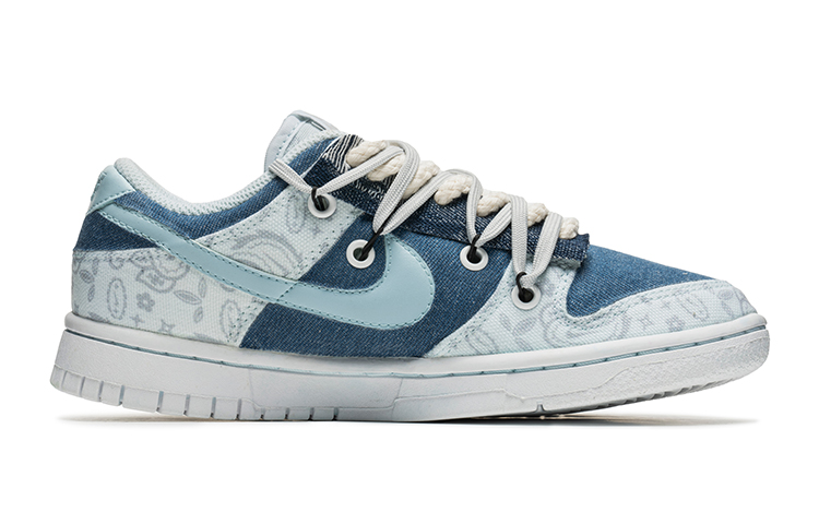 Order (W) Zapatillas Nike Dunk Low ESS 'Patchwork Paisley Gris Azul' DJ9955-100(TeamB-女款腰果花灰蓝B-BOX)