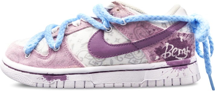 custom-shoes-women-nike-dunk-low-ess-plum-blossom-paisley