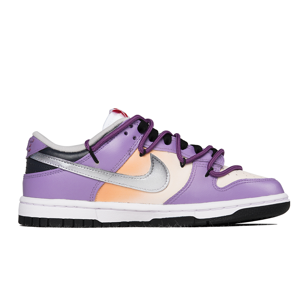 Lookbook (W) [Sepatu Kustom] Nike Dunk Low ESS 'Ungu Perak' DQ7576-001(Teamp-乌梅子酱紫银色)