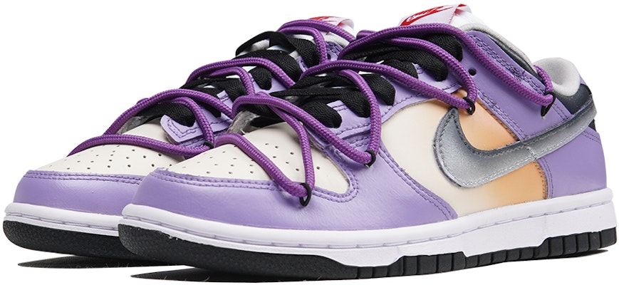 【定制球鞋】Nike Dunk Low ESS 烏梅子醬 鐳射禮盒 少女穿搭 耐磨防滑 低幫 板鞋 女款 紫銀 Shop 【定制球鞋】Nike Dunk Low ESS 烏梅子醬 鐳射禮盒 少女穿搭 耐磨防滑 低幫 板鞋 女款 紫銀