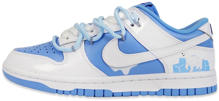 【定制球鞋】Nike Dunk Low ESS "反转北卡蓝" 冰雪聖誕 北極冰川 保護動物 可愛北極熊 解構風格潮流復古 低幫 板鞋 女款 藍白 Buy 【定制球鞋】Nike Dunk Low ESS "反转北卡蓝" 冰雪聖誕 北極冰川 保護動物 可愛北極熊 解構風格潮流復古 低幫 板鞋 女款 藍白