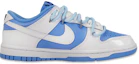 Order 【定制球鞋】Nike Dunk Low ESS "反转北卡蓝" 冰雪聖誕 北極冰川 保護動物 可愛北極熊 解構風格潮流復古 低幫 板鞋 女款 藍白