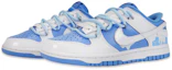 Lookbook 【定制球鞋】Nike Dunk Low ESS "反转北卡蓝" 冰雪聖誕 北極冰川 保護動物 可愛北極熊 解構風格潮流復古 低幫 板鞋 女款 藍白