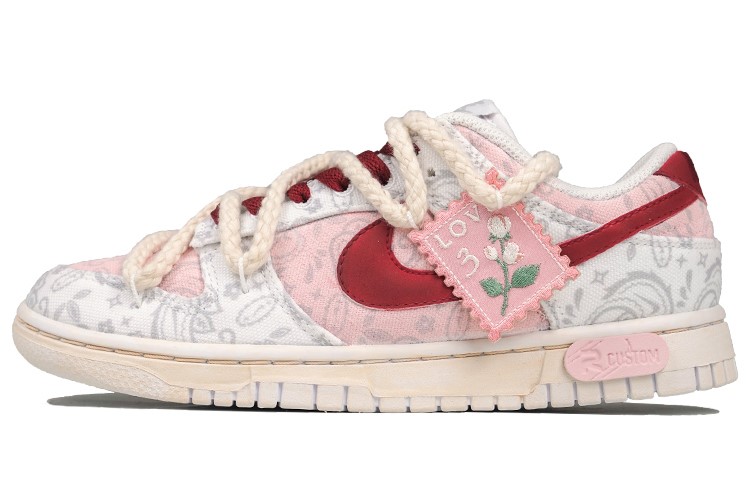 Buy (W) [Zapatillas Personalizadas] Nike Dunk Low ESS 'Rosa Pastel Paisley' DJ9955-100(Team27-女款蔷薇甜心)