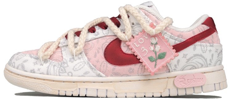 custom-shoes-women-nike-dunk-low-ess-rose-pink-paisley