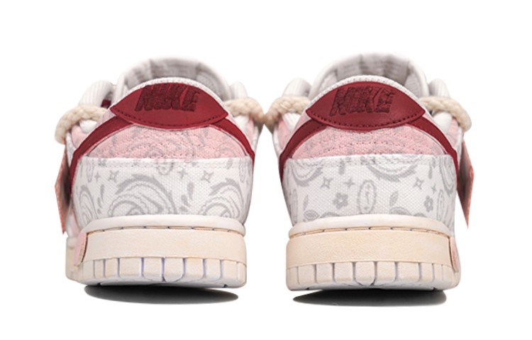 Shop (W) [Zapatillas Personalizadas] Nike Dunk Low ESS 'Rosa Pastel Paisley' DJ9955-100(Team27-女款蔷薇甜心)