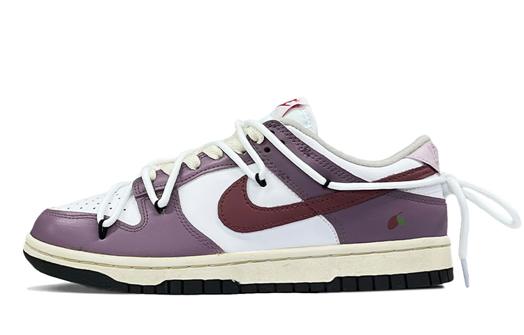 Buy 【客製球鞋】Nike Dunk Low ESS 春夏系列 清新 簡約 小烏梅 高街 低筒 滑板鞋 女款 白紫