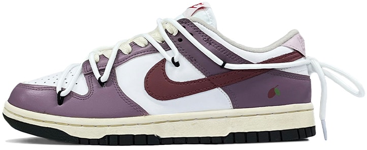 custom-shoes-women-nike-dunk-low-ess-spring-summer-white-purple