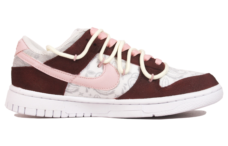 Order 【定製球鞋】Nike Dunk Low ESS 夏日櫻桃 簡約解構 腰果花 低幫 板鞋 女款 酒紅粉色