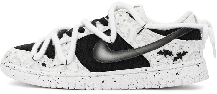 custom-shoes-women-nike-dunk-low-ess-white-black