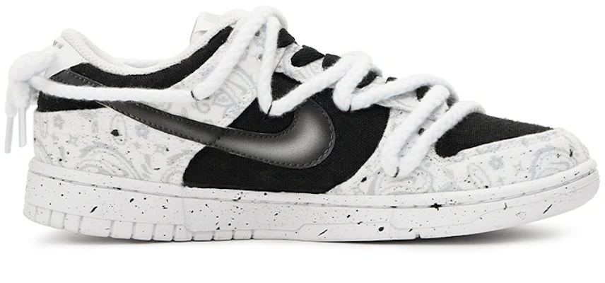 【定制球鞋】 Nike Dunk Low ESS 暗夜精靈 無性別風 低幫 板鞋 女款 白黑 Order 【定制球鞋】 Nike Dunk Low ESS 暗夜精靈 無性別風 低幫 板鞋 女款 白黑