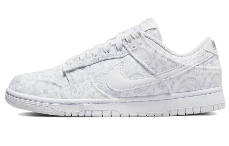 Details for (W) [Zapatillas Personalizadas] Nike Dunk Low ESS 'Blanco Verde Paisley' DJ9955-100(Team44-绿色腰果花)