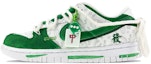 Buy 【定制球鞋】Nike Dunk Low ESS "White Paisley" 國粹 麻將恭喜發財 紅中 財運 解構 低筒 板鞋 女款 翠綠
