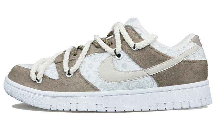 [Custom Shoes] (W) Nike Dunk Low ESS 'White Paisley Mocha'