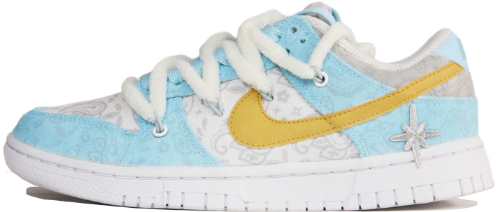 custom-shoes-women-nike-dunk-low-ess-white-paisley-dj-9955-100-team-j