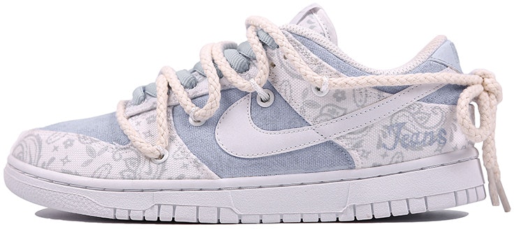 custom-shoes-women-nike-dunk-low-ess-white-paisley-dj-9955-100-team4