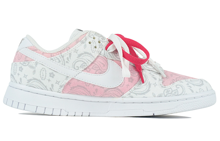 Order (W) 【カスタムシューズ】(女性用) ナイキ ダンク ロー ESS 'ホワイトペイズリー' DJ9955-100(Team陆-少女来信QD)