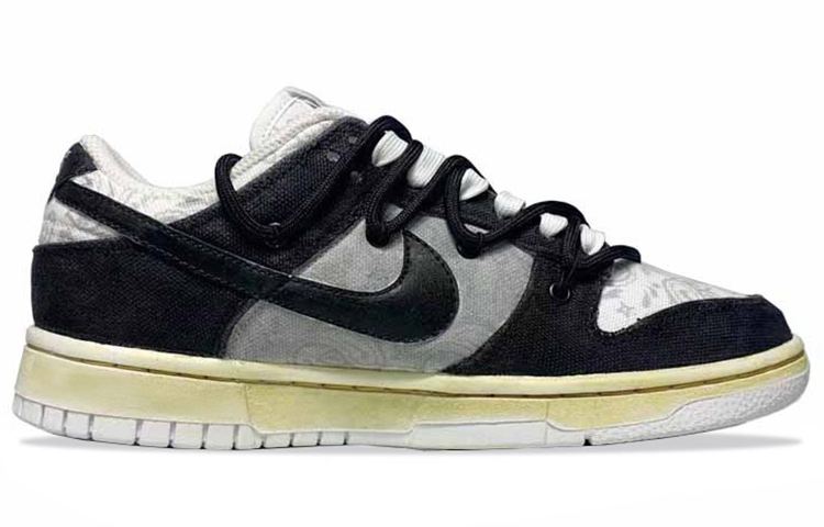Order (W) [Sepatu Kustom] Nike Dunk Low ESS 'White Paisley' Putih DJ9955-100(Team21-腰果花墨钰)