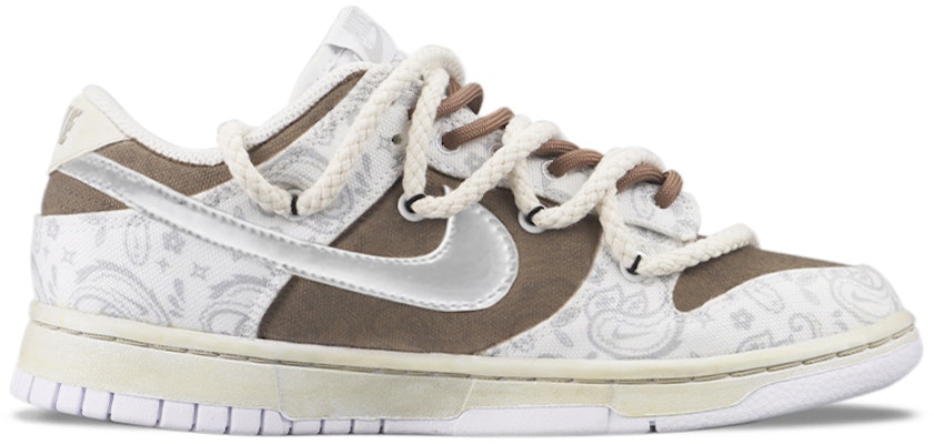 【訂製球鞋】 Nike Dunk Low ESS 腰果花 清新 高街 低幫 板鞋 女款 白棕 特殊禮盒 Order 【訂製球鞋】 Nike Dunk Low ESS 腰果花 清新 高街 低幫 板鞋 女款 白棕 特殊禮盒