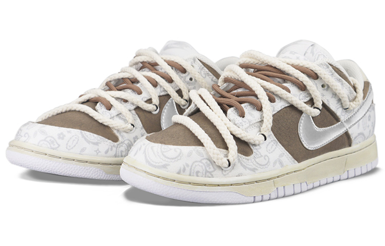 Lookbook (W) [Kasut Custom] Nike Dunk Low ESS 'Paisley Putih' DJ9955-100(TeamTwo-腰花果S-BOX)