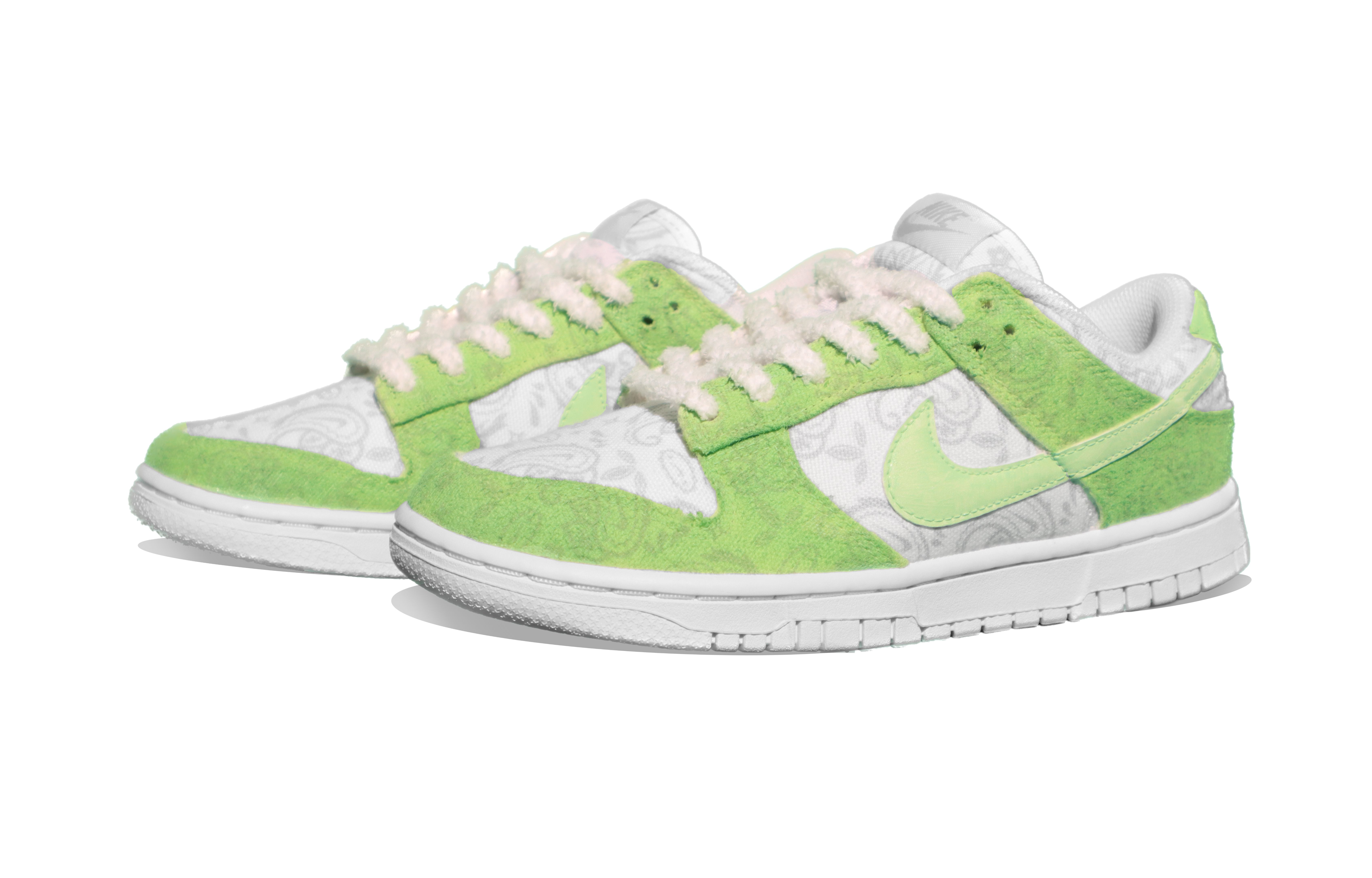 [Custom Shoes] (W) Nike Dunk Low ESS 'White Paisley' 圖 3