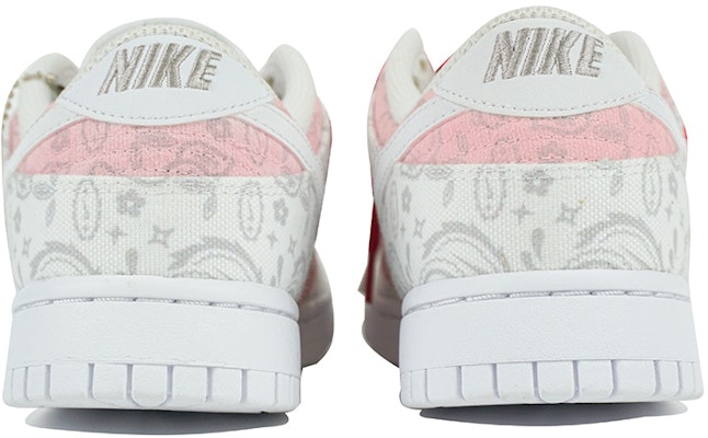 (W) 【カスタムシューズ】(女性用) ナイキ ダンク ロー ESS 'ホワイトペイズリー' DJ9955-100(Team陆-少女来信QD) Shop (W) 【カスタムシューズ】(女性用) ナイキ ダンク ロー ESS 'ホワイトペイズリー' DJ9955-100(Team陆-少女来信QD)