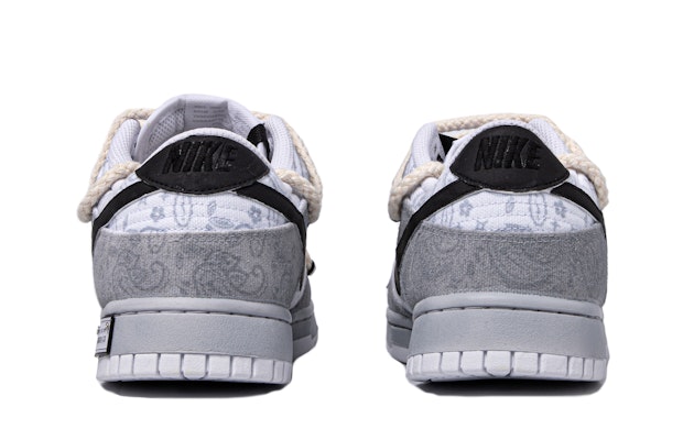 (W) 나이키 덩크 로우 커스텀 '화이트 페이즐리' DJ9955-100(TeamM-女款灰霾黑白灰) Shop (W) 나이키 덩크 로우 커스텀 '화이트 페이즐리' DJ9955-100(TeamM-女款灰霾黑白灰)